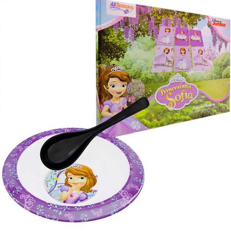 Jogo da Memória + Tigela Princesinha Sofia Disney Junior + Colher -  Gedex/Allseasons - Pote de Papinha - Magazine Luiza