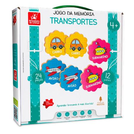 Jogo de Memoria Educativo Meios de Transporte e Comunicação - sonho de  criança - Jogos de Memória e Conhecimento - Magazine Luiza