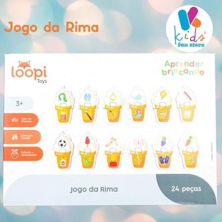 Jogo da Alfabetização em Madeira - Loopi Toys