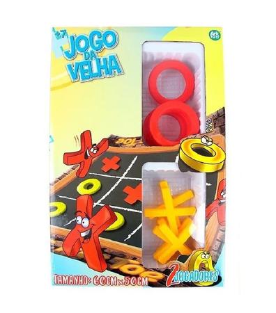 Jogo Da Velha De Plástico Vermelho - ARK TOYS - Jogo da Velha - Magazine  Luiza