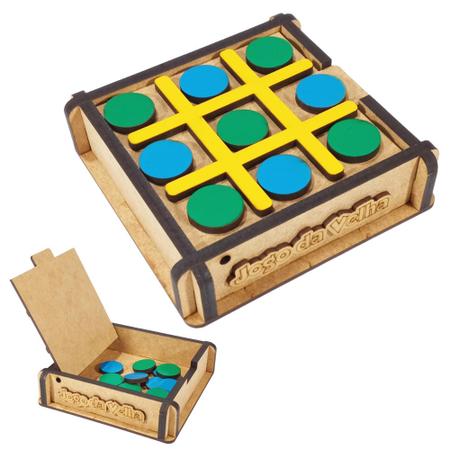 Kit 3 Jogos de Tabuleiro Xadrez + Dama + Jogo da Velha em MDF com Caixa  Organizadora - Jogos Educativos, Jogo da Velha, Xadrez, Damas, Infantil,  Jogos, Caixa MDF, Organizadora.