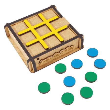 Jogo da Velha de Madeira MDF Lembrancinha Educação Infantil - Bambinno -  Brinquedos Educativos e Materiais Pedagógicos