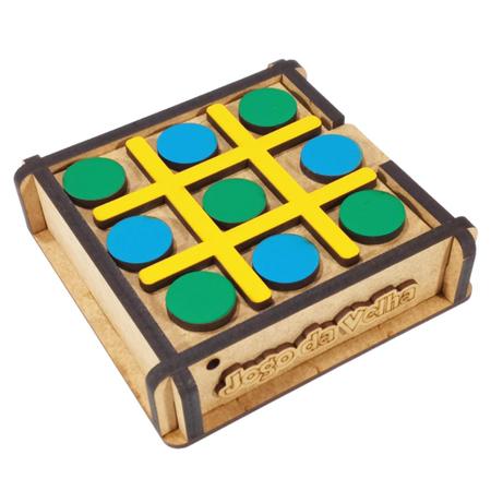 Jogo da Velha MDF Recreativos Melhores Brinquedos Educativos Para as  Crianças e colchonetes. Conheça a PlayHobbies