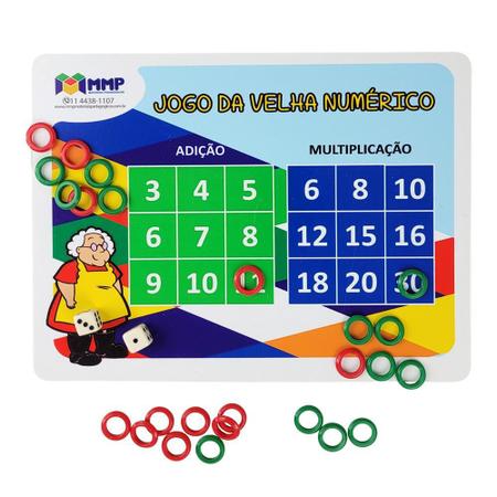 Jogo Educativo de Matemática e Pedagógico com Dadinhos II - MMP