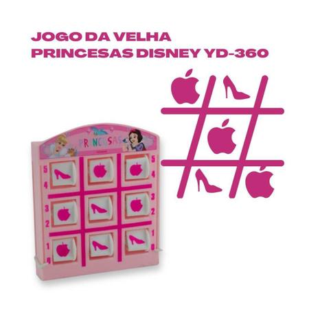 Jogo da velha Princesas da Disney YD-360 - Etitoys - Jogo da Velha -  Magazine Luiza