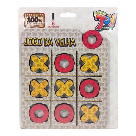 Jogo Da Velha Brinquedo Madeira