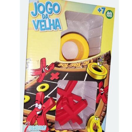 Jogo Da Velha De Plástico Vermelho - ARK TOYS - Jogo da Velha - Magazine  Luiza