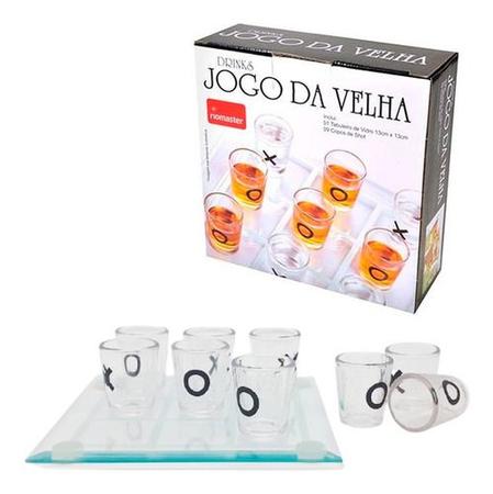 Jogo da Velha Shot Drinks Rio Master : : Brinquedos e Jogos