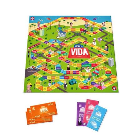 Jogo Da Vida Novas Profissões Jogo Tabuleiro Estrela