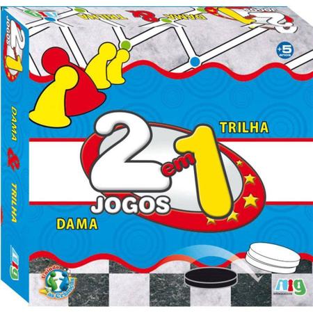 Jogo Dama E Trilha 2 Em 1 Nig - NIG BRINQUEDOS - Jogo de Dominó, Dama e  Xadrez - Magazine Luiza