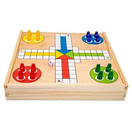 Jogos Ludo, dama e trilha 3 Jogos - Pais e filhos - Shop Macrozao