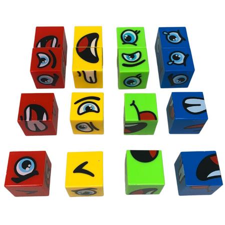 Jogo das Faces Cara Careta Diversas Combinações Cube Brinquedo Educativo  Inclusivo Tabuleiro Infantil Presente Menino Menina - Art Brink - Jogos de  Tabuleiro - Magazine Luiza