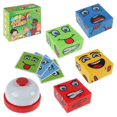 Imagem de Jogo Das Faces Diversas Combinações Brinquedo Educativo Cube