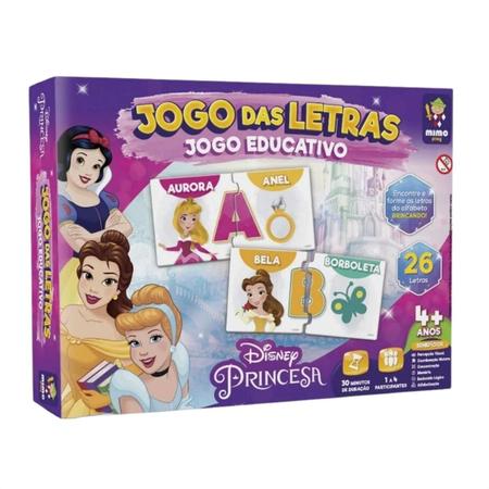 Jogo Das Letras Educativo Princesa Disney 26 Letras TemÁtico