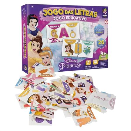 Jogo Das Letras Educativo Princesa Disney 26 Letras TemÁtico - Mimo - Jogos  Educativos - Magazine Luiza