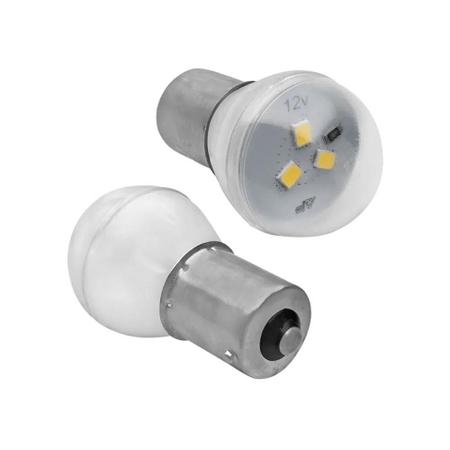 Jogo de 10 Lâmpadas AutoPoli Led Ba15s-21 1 Polo Branco 1141 30w