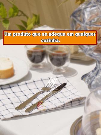 Imagem de Jogo De 12 Peças Talheres Garfos Facas Conjunto De Mesa Em Aço Inox Jantar buffet grande faqueiro premium uni