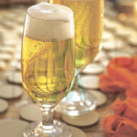 Imagem de Jogo de 6 Copos de Cerveja de Vidro 300ml Taça de Bebidas Resistente Para Celebrações e Festas, Mesa Posta Elegante Sustentável, Bares e Restaurantes