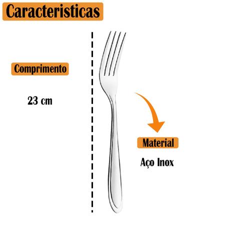 Garfo Grande Para Mesa Buffet Churrascaria Servir 25,5 Cm