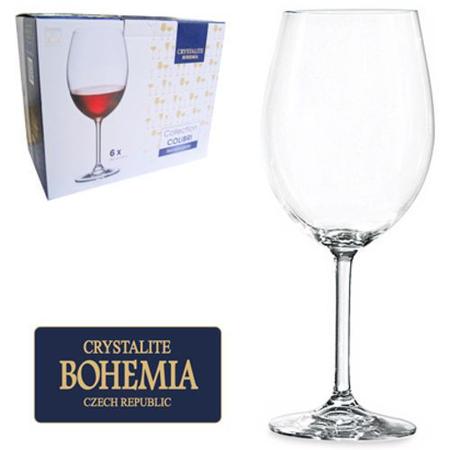 Imagem de Jogo de 6 Taças Cristal Bohemia para Vinho Tinto 450ml