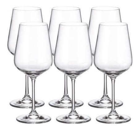 Jogo 6 Taças Vinho Branco em Cristal Ecológico Strix 360 ml Bohemia - Casa  Goianita