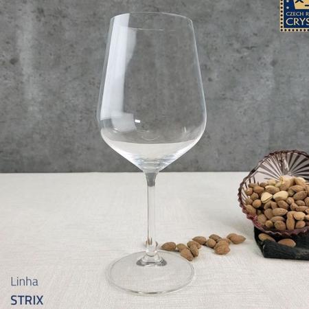 Jogo 6 Taças Vinho Branco em Cristal Ecológico Strix 360 ml Bohemia - Casa  Goianita