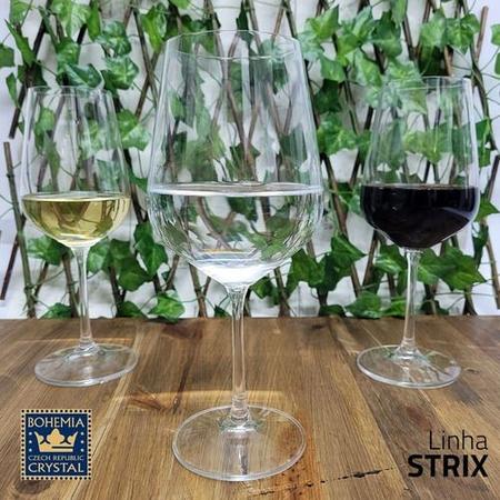 Jogo 6 Taças Vinho Branco em Cristal Ecológico Strix 360 ml Bohemia - Casa  Goianita