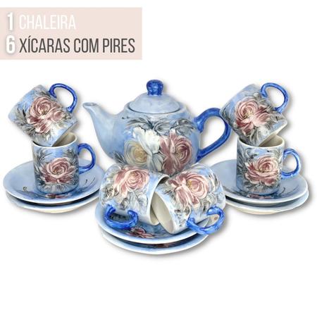 Jogo de 6 Xícaras de Café Cônica Coquinho 70 ml e Açucareiro de Porcelana  Pintado à Mão ROSAS BRANCA ROSA/CARAMELO - PINTANDO ARTE Ateliê - Xícaras  de Café - Magazine Luiza