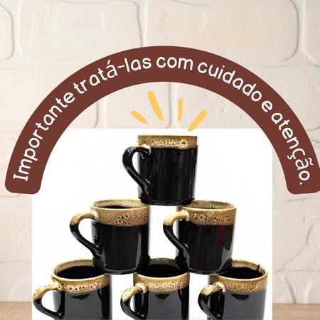 Jogo 6 Xicaras Café Chá Porcelana 120ml Decoradas Frases - AJ - Xícaras de  Café - Magazine Luiza