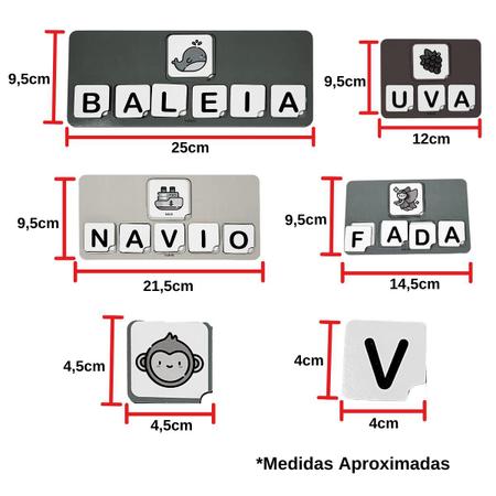 Jogo de Alfabetização Placa Alfabeto