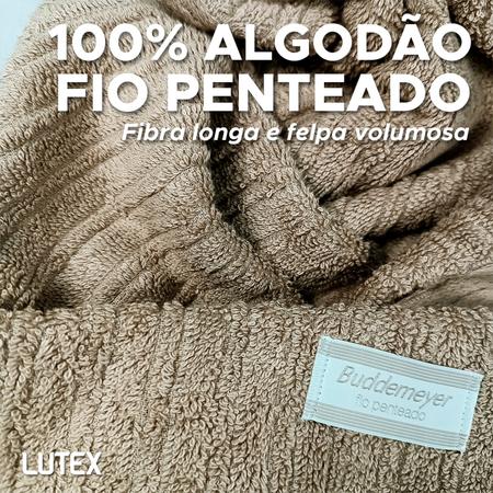 Imagem de Jogo De Banho Gigante Buddemeyer - Toalha Banhão Fio Penteado Canelado - 100% Algodão - Kit 4 Peças