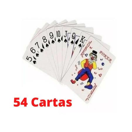 Jogo De Baralho Art Game com 2 Unidades 54 Cartas Cada Plástico