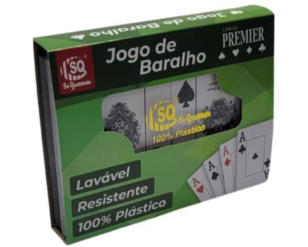 Imagem de Jogo de baralho Baralho Duplo 100% Plástico 108 Cartas Lavável Resistente Presente Dia das Mães