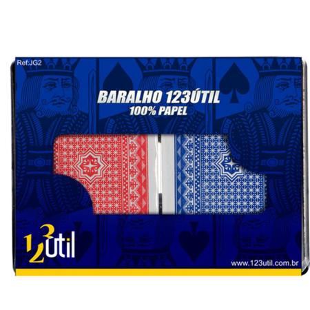 Jogo De Baralho Poker Texas Hold'em - Cj 02 Preto/azul