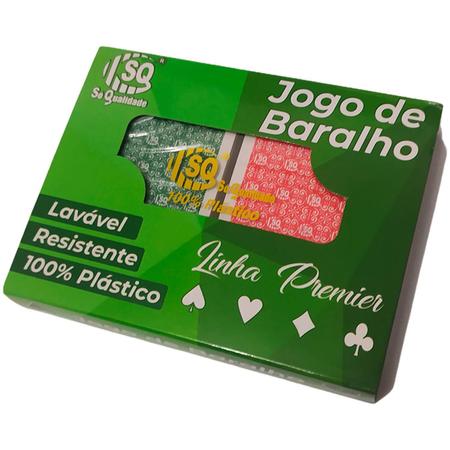 Jogo De Baralho Estojo de Metal 108 Cartas Buraco Sueca Truco Tranca 100%  Plástico - Poker - Baralho - Magazine Luiza