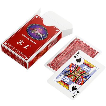 Baralho 2 Jogos de 54 Cartas Tradicional, Poker, Canastra, Buraco, Jogo de  Cartas 100% Plástico Estojo de Metal