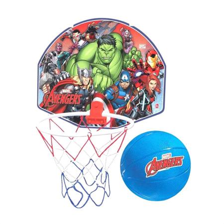 Imagem de Jogo De Basquete Vingadores Avengers Com Tabela + Aro + Bola