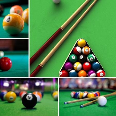 Jogo De Bolas De Sinuca Bola 8 Bilhar Snooker 54mm