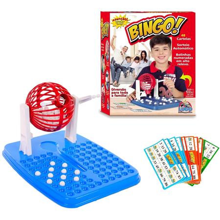 Jogo de Bingo Brinquedo Infantil com 48 Cartela e 88 bolinhas - KEPLER - Jogo  Bingo Infantil - Magazine Luiza