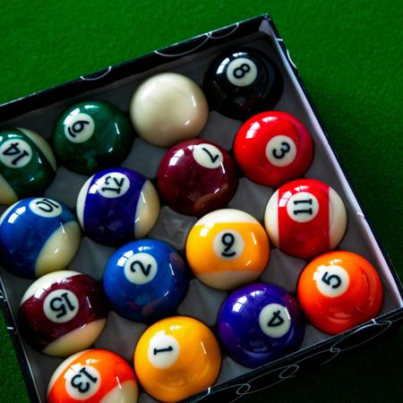 Jogo de Bola de Bilhar Sinuca de 50mm - Billiard - Bolas de Sinuca