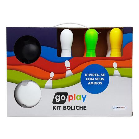 Jogo De Boliche Brinquedo Infantil Go Play Kit com 6 Pinos Multikids