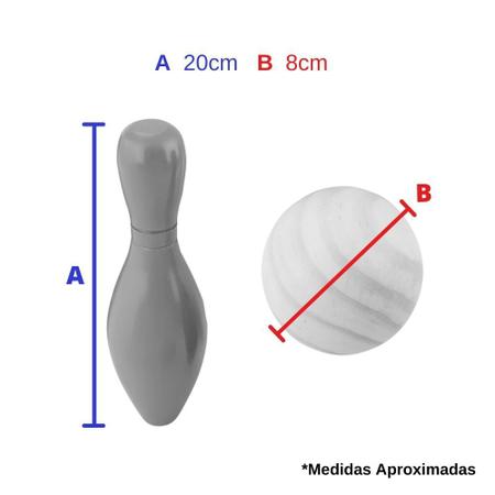 Jogo de Boliche para Crianças de madeira certificada