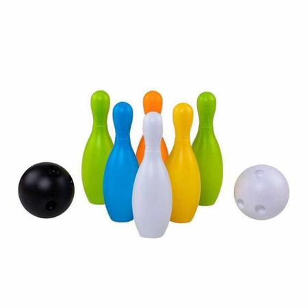 Jogo De Boliche Infantil, 8 Pinos De 10 Cm 2 Bolas De 5 Cm Bowling Game