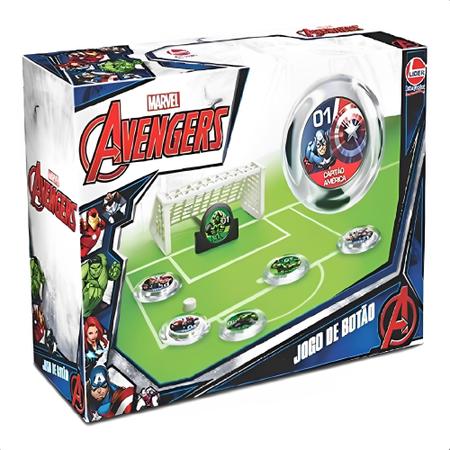 Jogo De Botão Avengers Os Vingadores Marvel Infantil +3 Anos Líder  Brinquedos - 2400