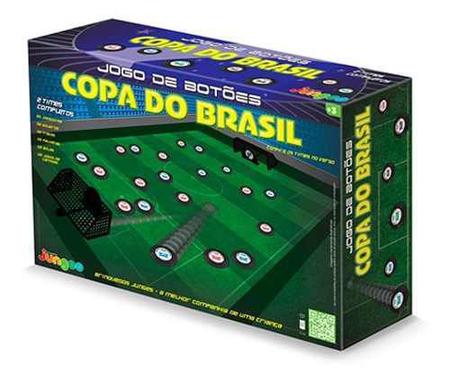 Imagem de Jogo De Botão Brinquedo Infantil Copa Do Brasil Com 2 Times