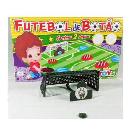 Brinquedo Infantil Jogo Futebol de Botão 1 Jogo c/ 2 times em