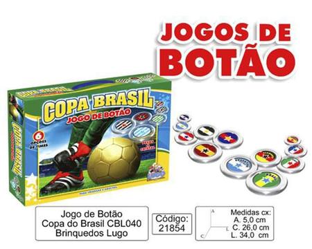 Jogo de Botões Copa do Brasil - 2 times por caixa - Baruk Batuk