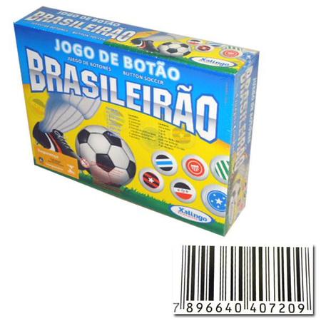 Jogo Futebol de Botão Brinquedo Infantil Jogo de Botão Brasileirão Com 4  Times e 6 Camisetas Xalingo - Baby&Kids