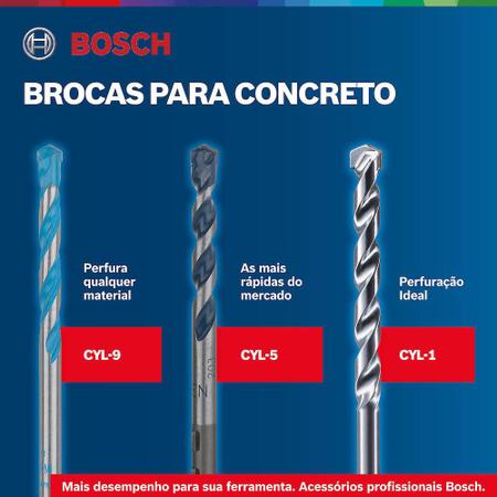 Imagem de Jogo de Broca Para Concreto Bosch CYL-5 Ø4-5-5-6-6-8-10 mm