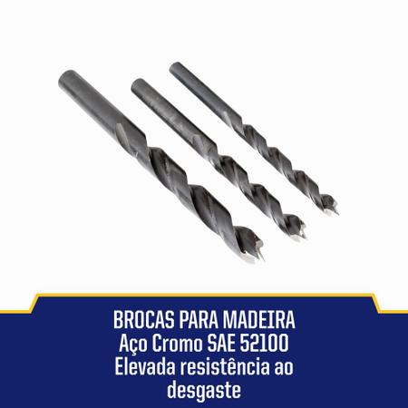 Imagem de Jogo De Brocas 9 Pçs Irwin Metal Concreto Madeira 5 A 8 Mm